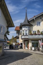 Historic buildings in Theaterstraße, Oberammergau, district of Garmisch-Partenkirchen, Upper