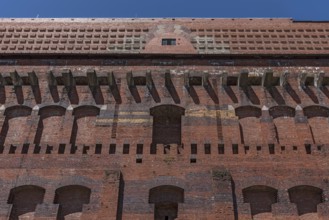 Detail of the masonry of the Congress Hall in the inner courtyard, unfinished National Socialist