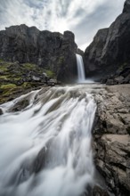 Folaldafoss Waterfall, Öxi Pass, Berufjarðará River, Austurland, Iceland, Europe