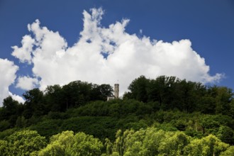 The round tower on the Tillyschanze, Reinhardswald, Hann. Münden or Hannoversch Münden, Lower