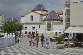 Church Parroquia de San Jaime in Plaça de Castelar square, Benidorm, Costa Blanca, Spain, Europe