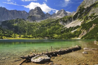 The Sebensee, in the background the Vordere Drachenkopf (2.302m), Tyrol, Austria, Europe