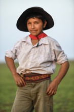 Young gaucho at Puesto Mingo, portrait, Esteros del Iberá, at Concepción del Yaguareté Corá,