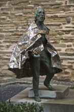 Statue of the King of Hungary, Stephen I by Imre Varga in front of the south side of Aachen