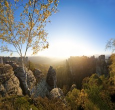 Bastei view in Saxon Switzerland