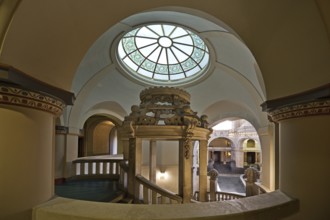 Neues Rathaus, interior view, Wilhelminian palace-like magnificent building in eclectic style,