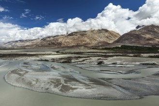 Landscape of Nubra Valley in Himalayas. Nubra valley, Ladakh, India, Asia