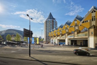 ROTTERDAM, NETHERLANDS, MAY 11, 2017: Cube houses, innovative cube-shaped houses designed by