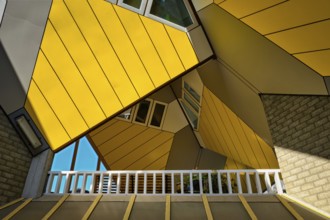 ROTTERDAM, NETHERLANDS, MAY 11, 2017: Cube houses, innovative cube-shaped houses designed by