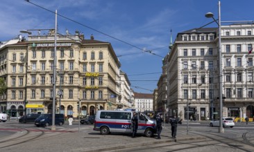 Police officers in Vienna, Austria, Europe