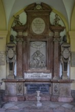 Crypt arcades, grave counters in the arcade of St. Sebastian's Cemetery, Church of St. Peter,