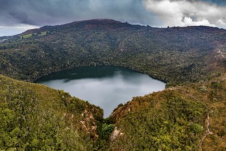 Lake Guatavita, Colombian Andes, Colombia, South America