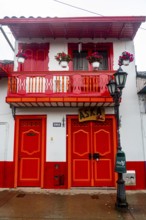 Colourful houses, Unesco site coffee cultural landscape, Salento, Colombia, South America