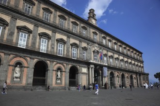 Palazzo Reale, Palace of the Viceroys, in Piazza del Plebescito, Naples, Campania, Italy, Europe