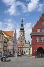 The old town of Greifswald with St. Nikolai's Cathedral, Mecklenburg-Western Pomerania, Germany,