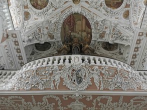 Interior of the collegiate church of Speinshart Monastery, abbey of the Premonstratensian Order,