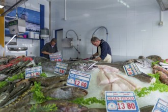 Fish market, fish hall, Playa Blanca, Lanzarote, Canary Island, Spain, Europe