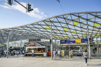 Central bus station ZOB, Esslingen, Baden-Württemberg, Germany, Europe