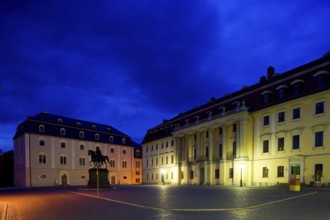 Democracy Square, Carl August Monument, Anna Amalia Library and Academy of Music