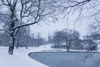 Zwinger in winter, the Dresden Zwinger, is one of the most important Baroque buildings from the