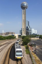 Dallas DART Light Rail urban transport in Dallas, USA, North America