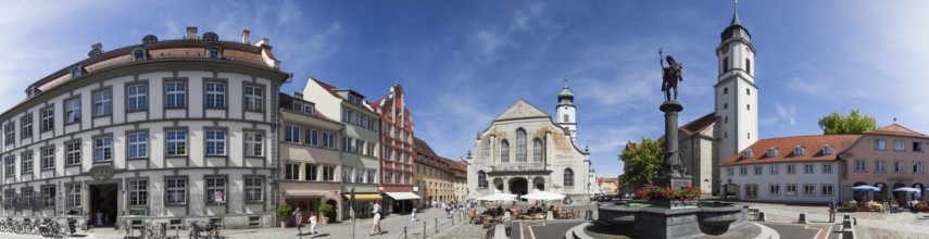 Lindau Lake Constance Market Place Panorama Germany