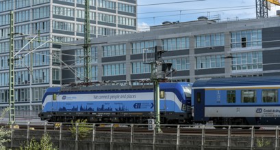 Regional and long-distance trains of Deutsche Bahn, Berlin-Moabit, Europacity, Germany, Europe