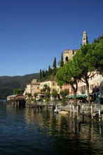 Morcote, Lake Lugano, Lake Lugano, Ticino, Switzerland, Europe