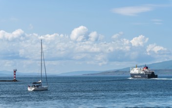 Caledonian MacBrayne in Oban Bay, Oban, Argyll and Bute, Scotland, UK