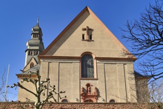 Hofheim, Germany, March 2021: Catholic parish church called 'St. Peter und Paul', Europe