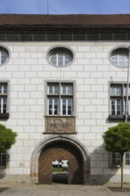 Alliance coat of arms of Count Rudolf VI von Helfenstein and Anna Maria von Staufen on Helfenstein