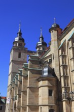 The city church, Holy Trinity, in the centre of Bayreuth, Bayreuth, Upper Franconia, Bavaria,