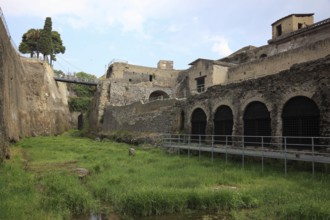 Ruined city of Herculaneum, Campania, Italy, Europe