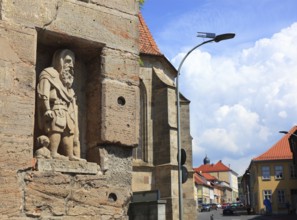 Das Schulmännle, shepherd of Eisfeld, district of Hildburghausen, Thuringia, Bavaria, Germany,