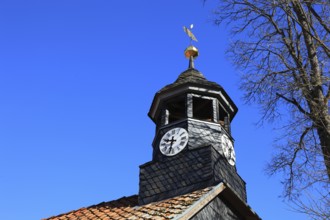 Community hall from Heckengereuth with subsequent slate cladding, building in the Henneberg Open