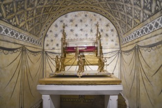 Relic of Saint Magdalene in the crypt of the early Gothic basilica of Sainte-Marie-Madeleine,