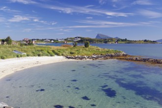 Crystal clear bays and sandy beaches on Sommarøy, summer, holiday, Troms og Finnmark, Norway,