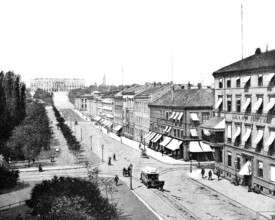 Oslo formerly Christiania, capital of Norway, Karl Johann Street, Karl Johans Gata, 19th century