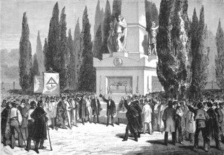 Democratic meeting in Madrid's May 2nd Square, commemorating the May 2nd Uprising, levantamiento