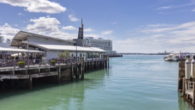 Fähre, Hafen, Auckland, Neuseeland