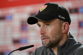 Press conference PK Coach Sebastian Hoeneß VfB Stuttgart MHPArena, MHP Arena Stuttgart,