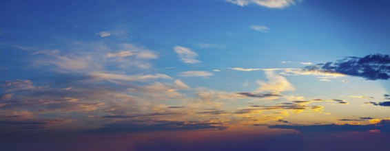 Evening sky with dramatic clouds