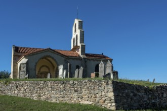 Church Saint Jean Saint Gervais, Puy de Dome department, Auvergne Rhone Alpes, France, Europe