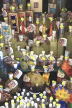 Limoncello sale in Amalfi, Campania, Italy, Europe