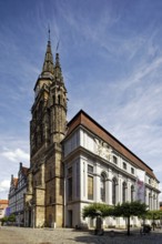 Montgelasplatz, Collegiate Church, Evangelical Lutheran Parish Church of St. Gumbertus, landmark