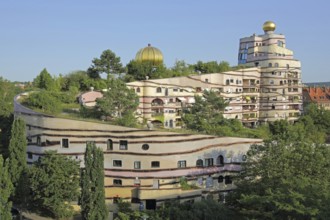 Hundertwasser House Waldspirale in Darmstadt, Bergstrasse, Hesse, Germany, Europe