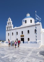 Church of Panagia Platsani Akathistos Hymn, Ia, Oia, Santorini, Greece, Europe