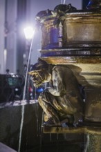 Dresden's most ornamental fountain, over 15 metres high, a total of 40 gargoyles, designed by