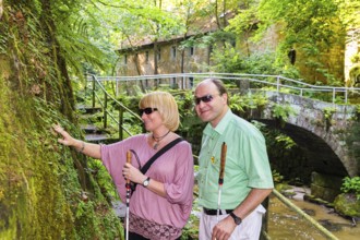 Blind tourists in the Liebethaler Grund