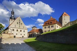 Querfurt Castle is located in the town of Querfurt in Saalekreis, Saxony-Anhalt. The hilltop castle